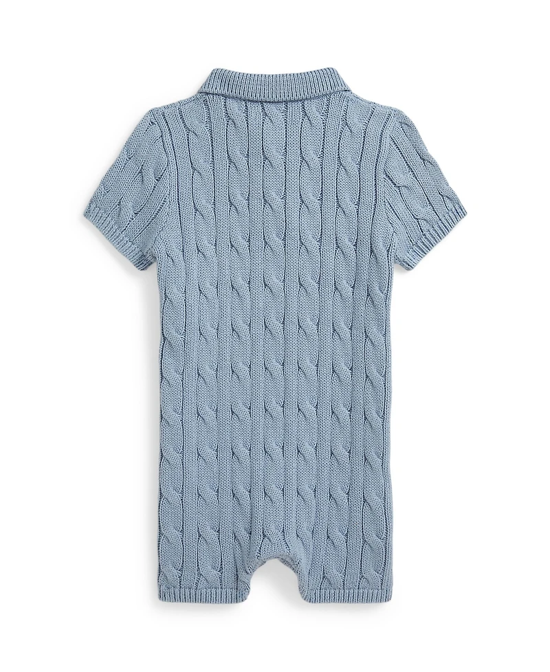 Polo Ralph Lauren Baby Boys' Cable-Knit Shortall