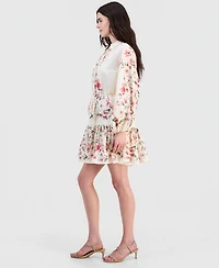 Sam Edelman Women's Cotton Placed-Print Mini Dress