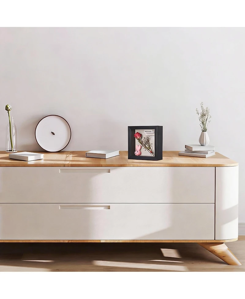 Yigii Shadow Box Frame: Magnetic Door, Linen Back