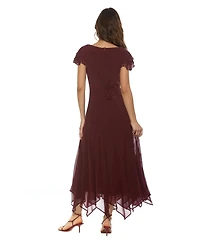 Alexia Admor Women's Kaelith Ruffle Sleeve Midi Dress