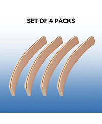 Gse Games & Sports Expert Set of 4 Playing Cards Holders, Wooden Curved Playing Card Racks for Kids