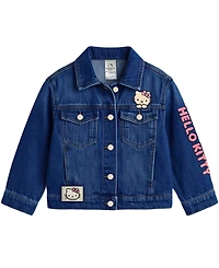 Hello Kitty Girls' 2T-6X Classic Front Button Denim Jacket
