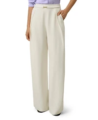 Lilysilk Women's Heavy-Weight Silk Crepe Wide-Leg Pant