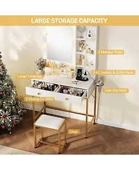 Gaomon Vanity Desk Mirror and Lights