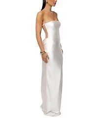 Jluxlabel Women's Regal Rising Satin Maxi Dress