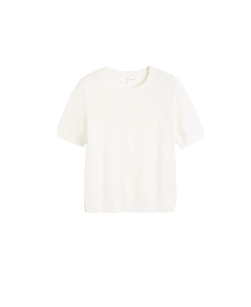 Chinti & Parker Women's Pure Merino Wool Short Sleeve Tee