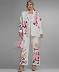 Karl Lagerfeld Paris Placed Floral Blazer Pant