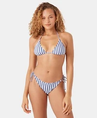 Roxy Juniors Stripe Out Reversible Tiki Triangle Hipster Bottoms Top