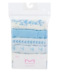 Maidenform Girls' 4-12 Cotton Bikini Underwear, 6-Pack