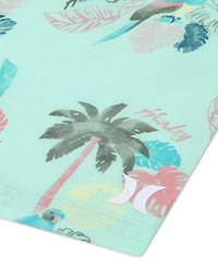 Hurley Boys' Toddler 2T-5T Parrot-Dise Swim T-Shirt and Shorts, 2-Piece Set