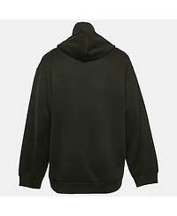 Pre-Owned Dolce & Gabbana Men's Black 3D Logo Cotton Knit Hoodie