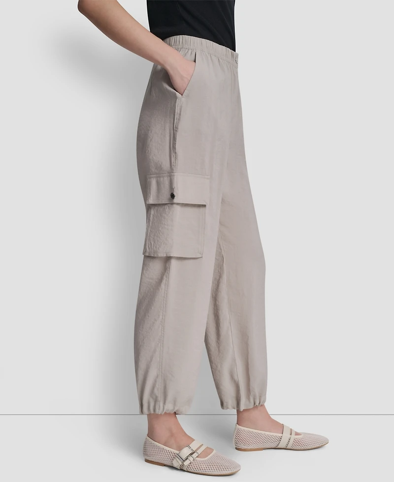 Dkny Women's Tumbled Twill Cargo Pants