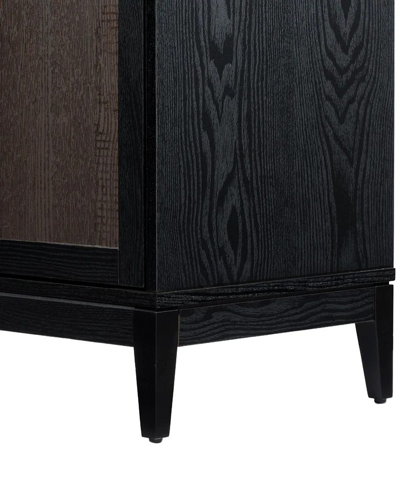 Sango 29.33" Wood Arch 2-Door Cabinet