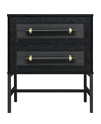 Hopper Studio 25.12" Wood Sophia 2-Drawer Nightstand