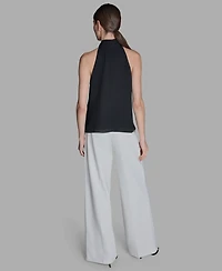 Bcbg Women's Sleeveless Tie-Neck Blouse