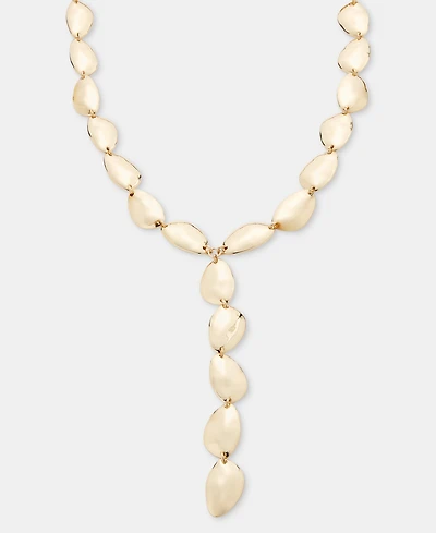 I.n.c. International Concepts Sculptural Oval Lariat Necklace, 16" + 3" extender, Macy's Exclusive