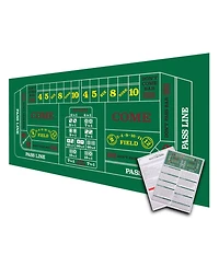 Gse Games & Sports Expert Texas Hold'em Poker Layout Felt with Instructions, Las Vegas Style Game Tabletop Mat