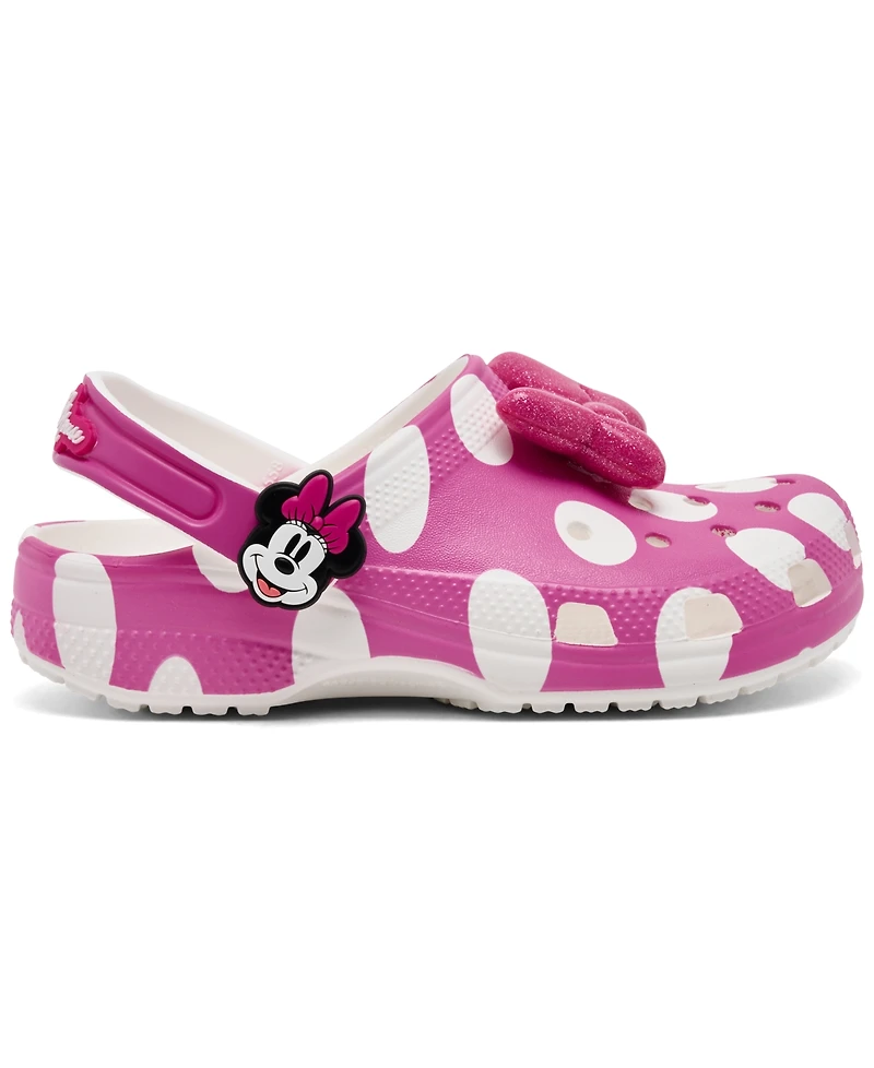 Crocs x Disney Little Girls Minnie Mouse Classic Clogs from Finish Line
