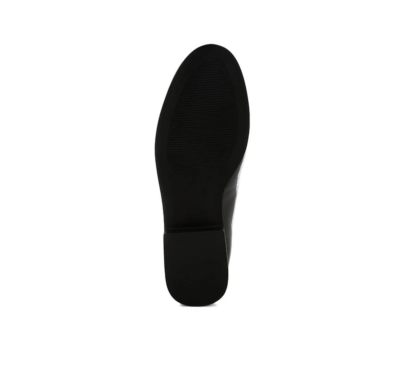 Revanta Patent Faux Leather Loafers