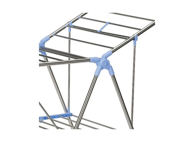 Household Essentials Gullwing Folding Clothes Drying Rack, Silver