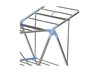 Household Essentials Gullwing Folding Clothes Drying Rack, Silver