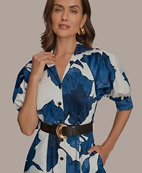 Donna Karan New York Petite Belted Shirt Dress
