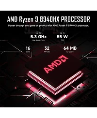 Hp Omen 16.1" Traditional Laptop Amd Ryzen 9 32GB Ram Nvidia GeForce Rtx 5070 512GB Ssd Storage Windows 11 Home 240Hz - Black