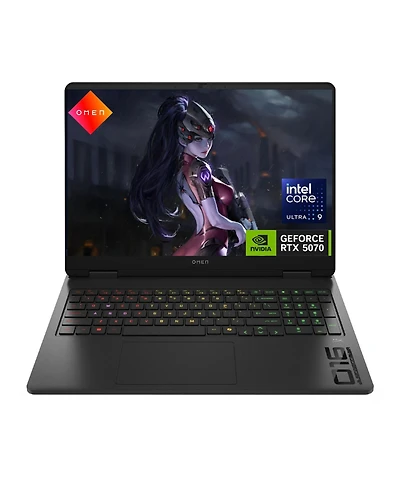 Hp Omen 16" Traditional Laptop Intel Core Ultra 9 16GB Ram Nvidia GeForce Rtx 5070 1TB Ssd Storage Windows 11 Home 240Hz - Black