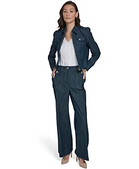 Tommy Hilfiger Women's Denim Zip Trucker Jacket