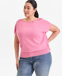 I.n.c. International Concepts Plus Dolman-Sleeve Sweater, Macy's Exclusive