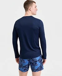 Boss by Hugo Men's Long-Sleeve Uv Protection Rashguard Swim Shirt