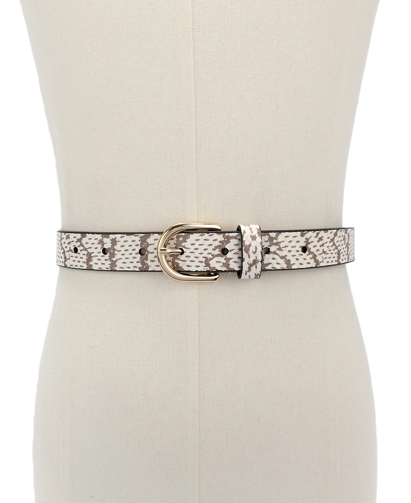 kate spade new york Printed Snake Belt