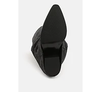 Capella Fold-Over Slouchy Denim Boot