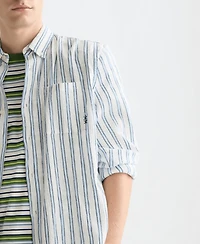 Scotch & Soda Men's Striped Regular-Fit Shirt