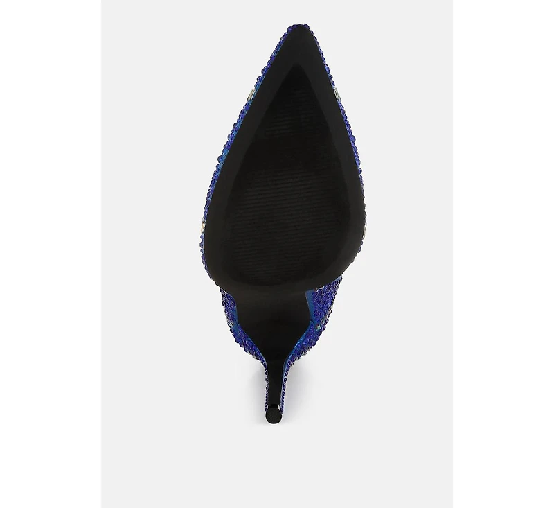 High Roller Rhinestones Embellished Stiletto Boots