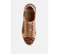 Flippin Studded Leopard Print Chunky Sneakers
