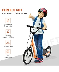Hongge Adjustable Kick Scooter for Kids Ages 5 Plus