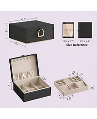 Yigii 2-Drawer Jewelry Box with Floating Base