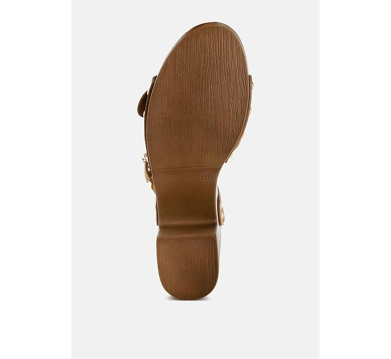 Lhasa Real Suede Leather Clog Sandals