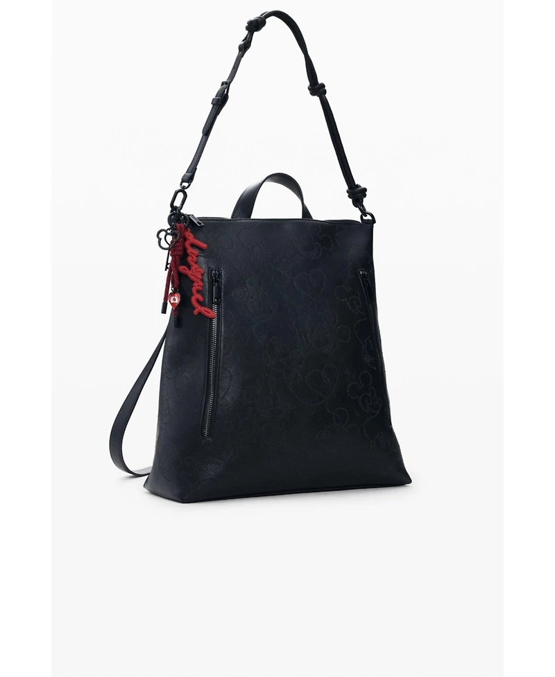 Desigual Women's Medium backpack with Mickey Mouse appliques