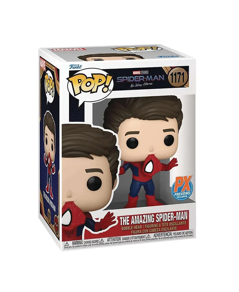 Funko Marvel Spider-Man No Way Home Pop | Exclusive Spider-Man Unmasked