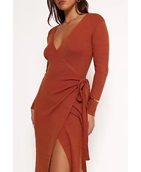 Petal and Pup Kellan Wrap Midi Dress