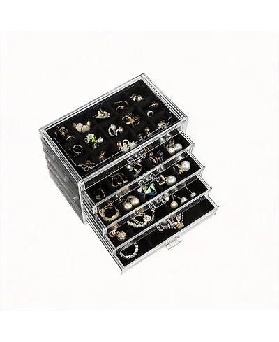 Yigii 5-Drawer Jewelry Organizer with Adjustable Velvet Trays