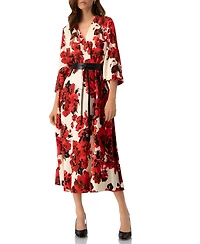 Ivonne Women's Floral Maxi Wrap Dress with Belt