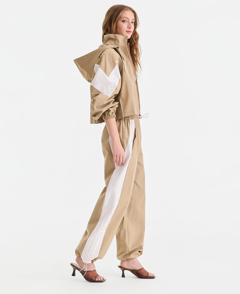 Bar Iii Women's Nylon Track Pants, Macy's Exclusive