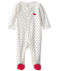 Carter's Baby Girls' Cherry 2-Way Zip Sleep & Play Pajama