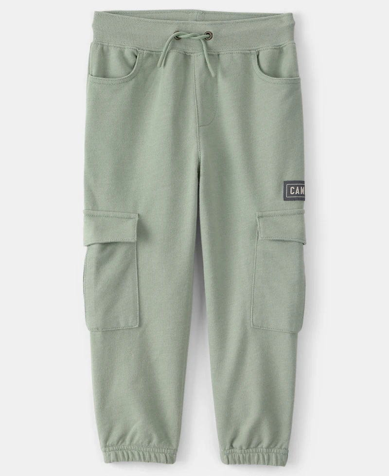 Carter's Boys' Toddler 2T-5T 'Camp Dino' French Terry Cargo Jogger Pants