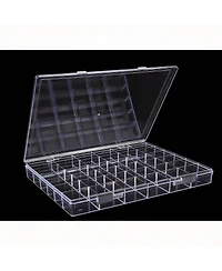 Yigii 36-Grid Clear Acrylic Jewelry Organizer for Small Items