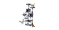 Zeus & Ruta 71in Cat Tree Tower: Large Multi-Story, Sisal Posts, Extended Platform, Hammock