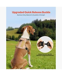 Aostirmotor Tactical Dog Harness for Large Dogs, No-Pull Adjustable Pet Vest with Handle & Leash